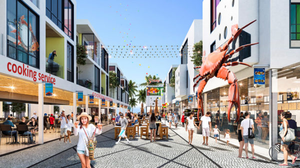 Mô hình phố đi bộ tại The Arena